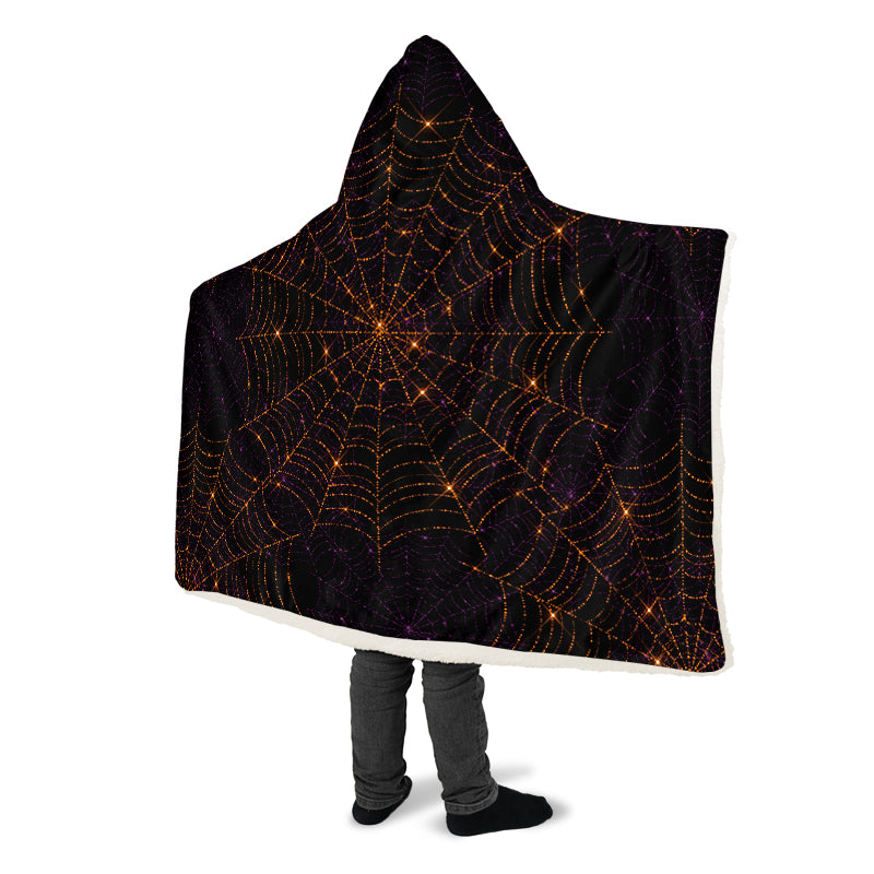 Spiderweb Hooded Blanket