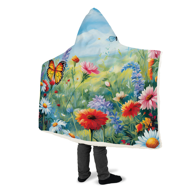 Springtime Hooded Blanket - Offbeat Sweetie
