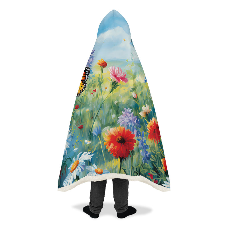 Springtime Hooded Blanket - Offbeat Sweetie