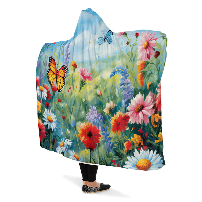Springtime Hooded Blanket - Offbeat Sweetie
