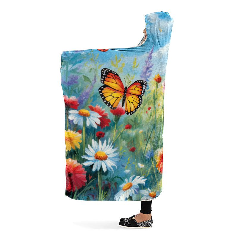 Springtime Hooded Blanket - Offbeat Sweetie