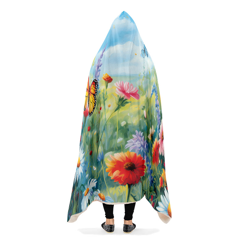 Springtime Hooded Blanket - Offbeat Sweetie