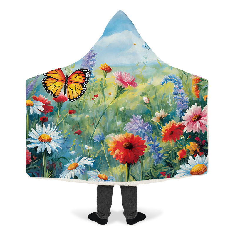 Springtime Hooded Blanket - Offbeat Sweetie