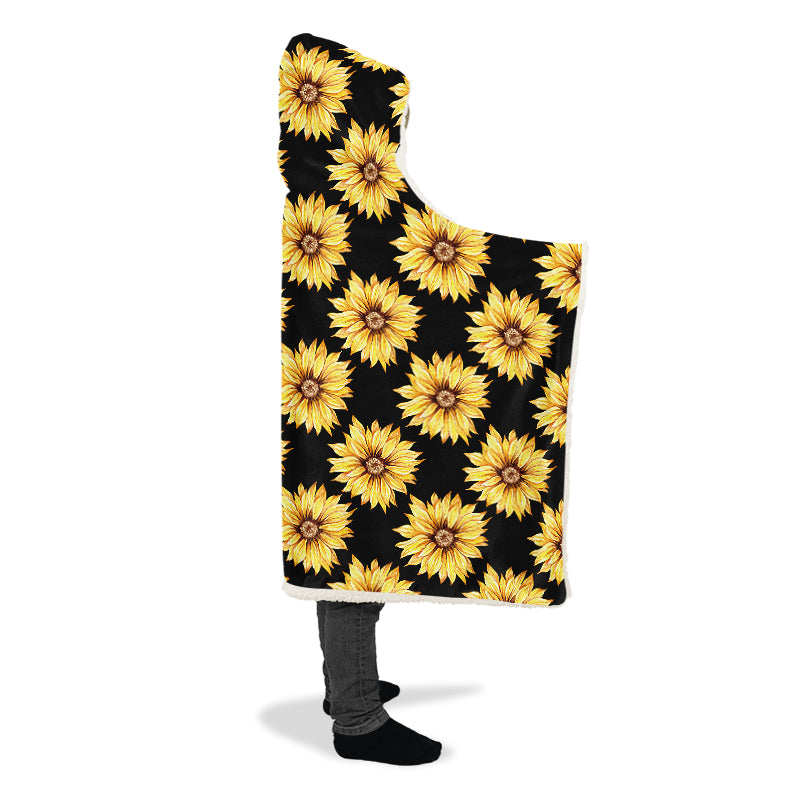 Sunflowers Hooded Blanket - Offbeat Sweetie