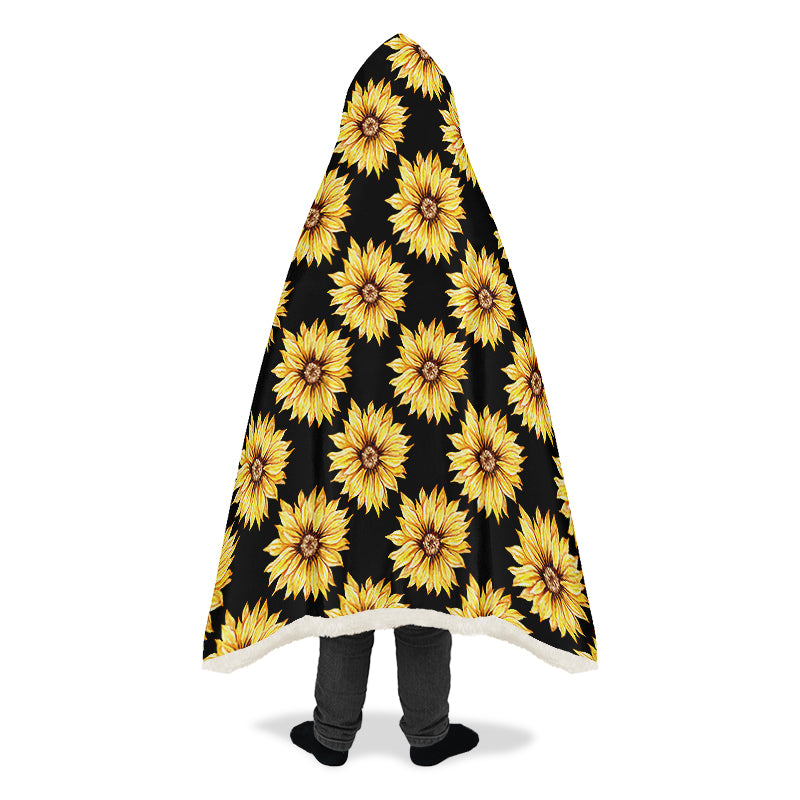 Sunflowers Hooded Blanket - Offbeat Sweetie