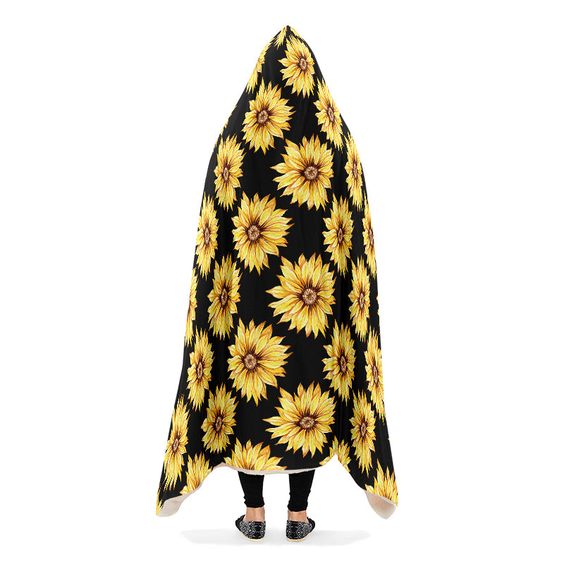 Sunflowers Hooded Blanket - Offbeat Sweetie