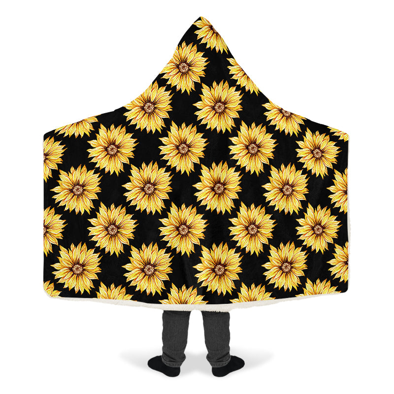Sunflowers Hooded Blanket - Offbeat Sweetie