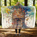Tree Library Hooded Blanket - Offbeat Sweetie
