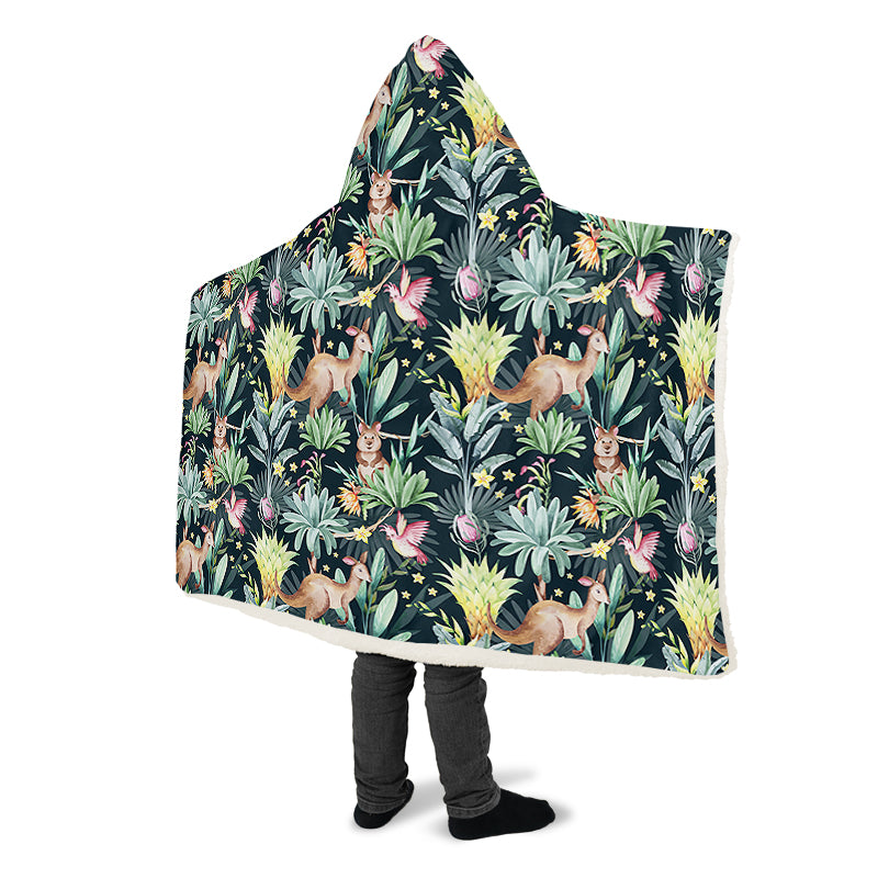 Wonderful Wildlife Hooded Blanket