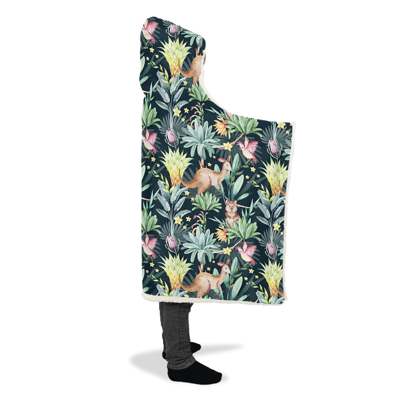 Wonderful Wildlife Hooded Blanket