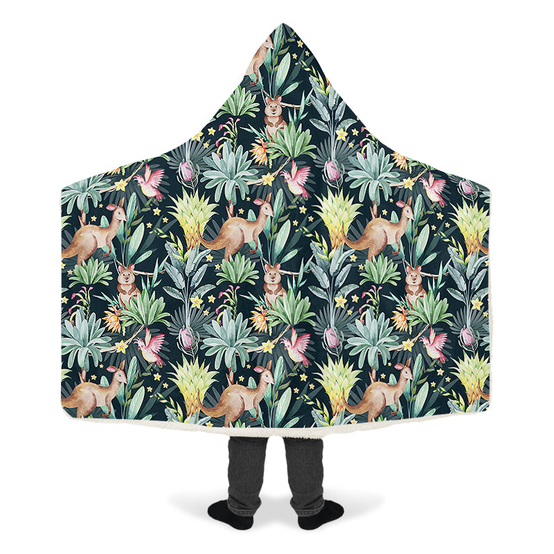 Wonderful Wildlife Hooded Blanket