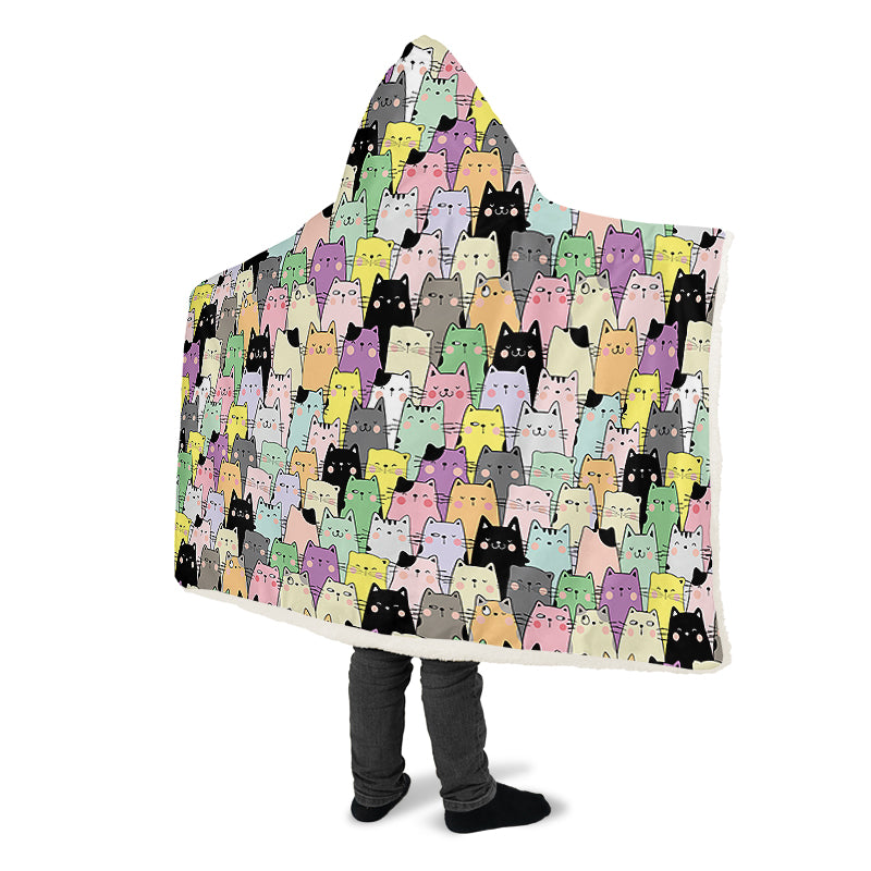 You've Got To Be Kitten Me Hooded Blanket