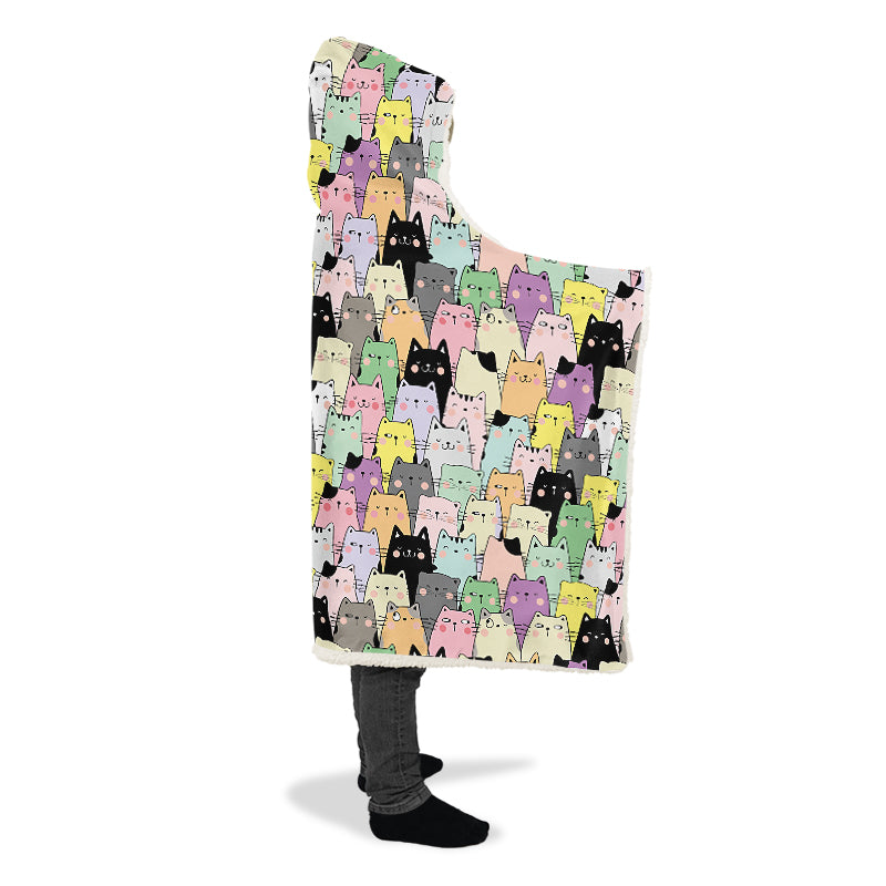 You've Got To Be Kitten Me Hooded Blanket