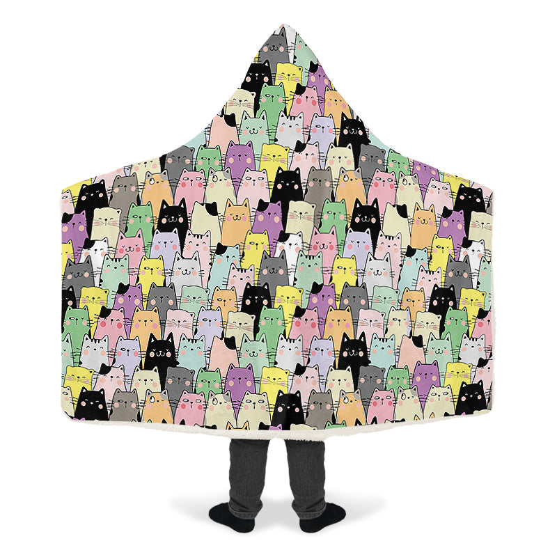 You've Got To Be Kitten Me Hooded Blanket