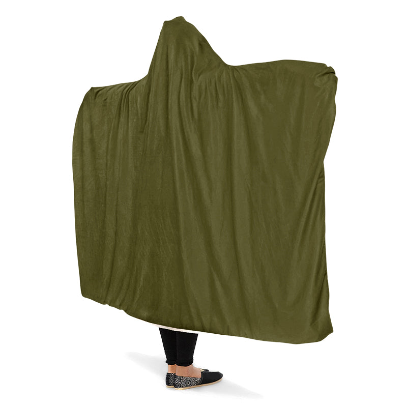Olive Hooded Blanket