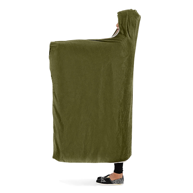 Olive Hooded Blanket