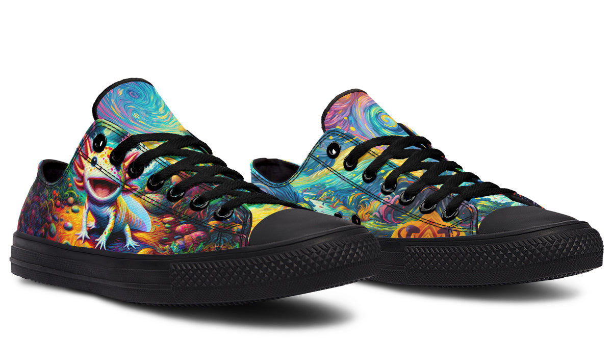 Adorable Axolotls Low Tops - Offbeat Sweetie