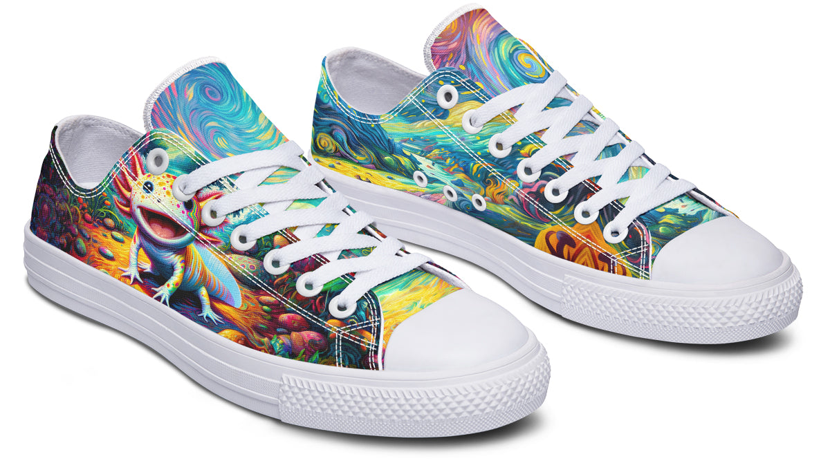 Adorable Axolotls Low Tops - Offbeat Sweetie