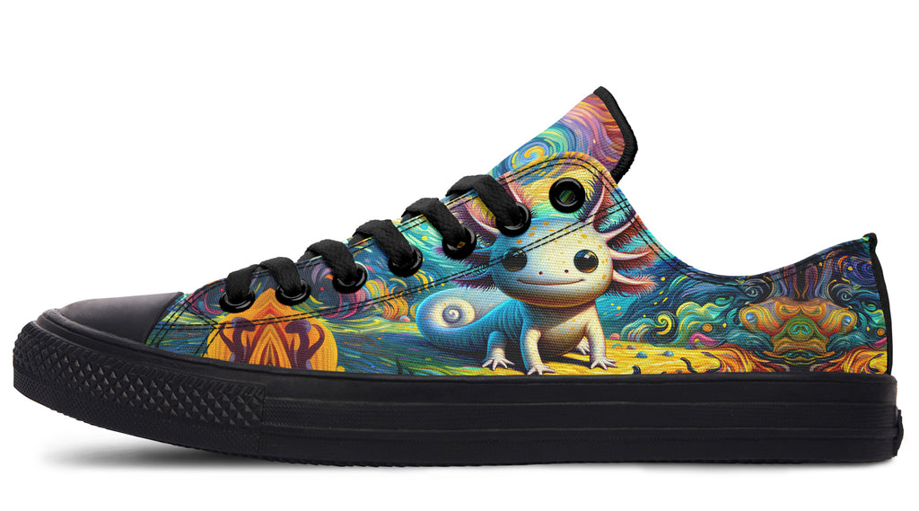 Adorable Axolotls Low Tops - Offbeat Sweetie