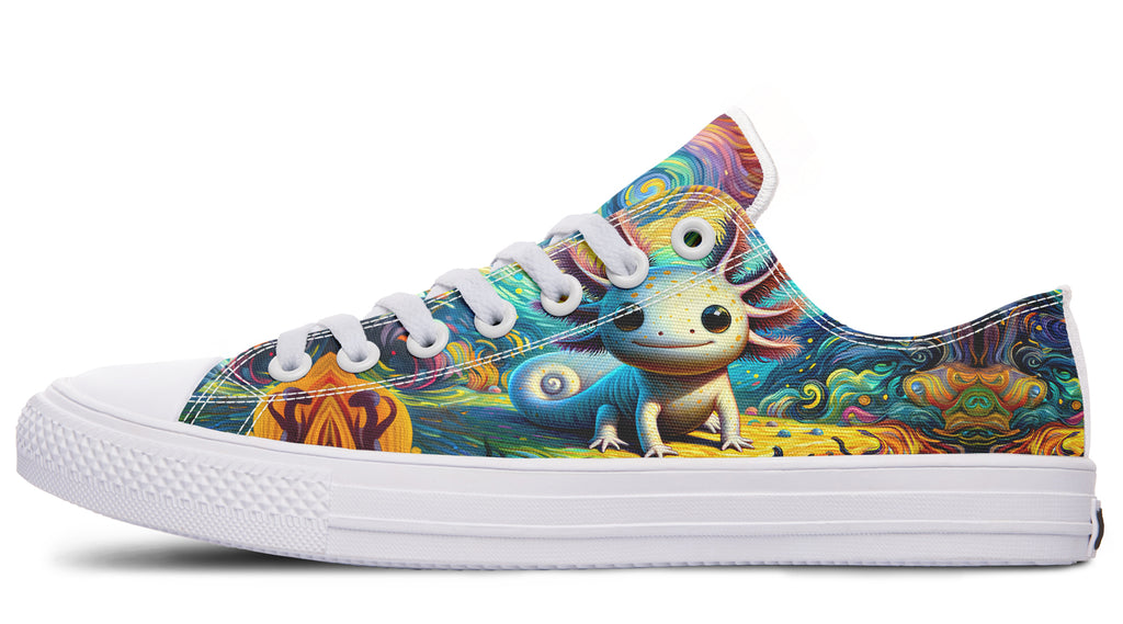 Adorable Axolotls Low Tops - Offbeat Sweetie