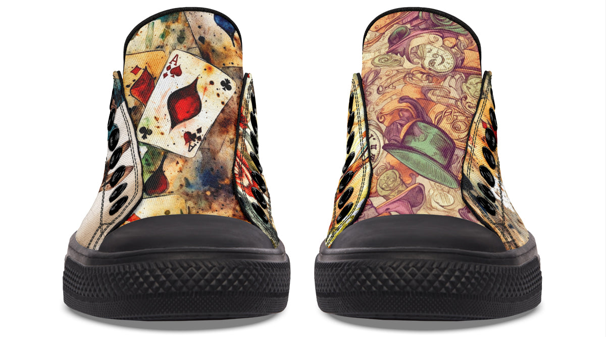 All Mad Here Low Tops (Wide)