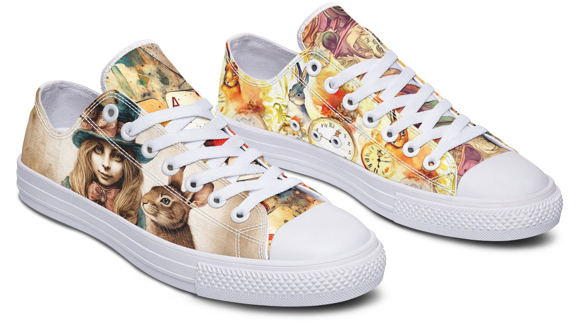 All Mad Here Low Tops (Wide)