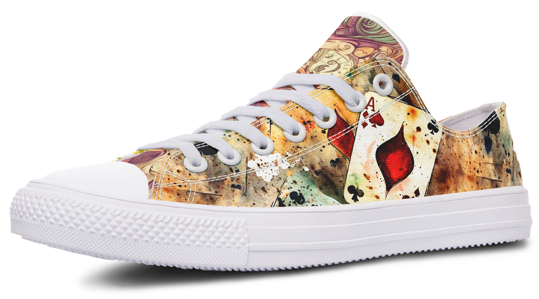 All Mad Here Low Tops - Offbeat Sweetie