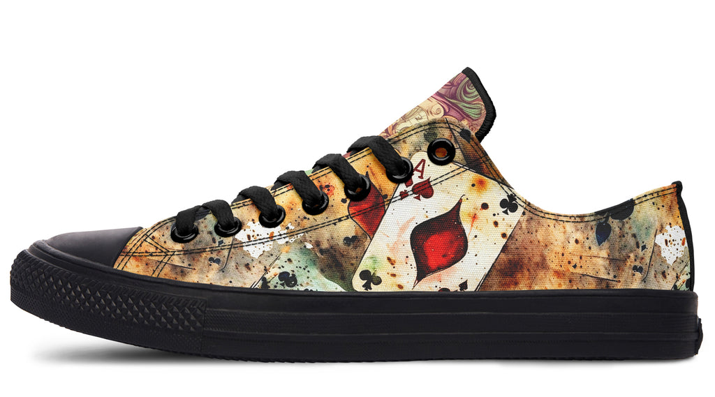 All Mad Here Low Tops - Offbeat Sweetie