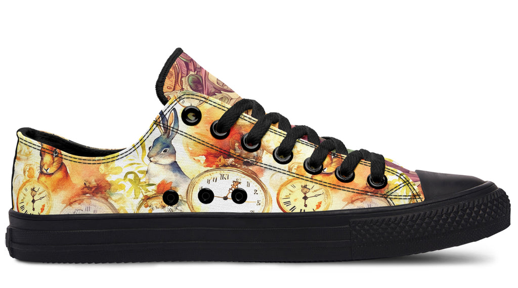 All Mad Here Low Tops - Offbeat Sweetie