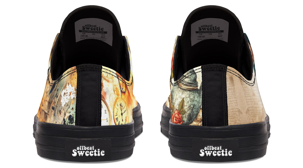 All Mad Here Low Tops - Offbeat Sweetie