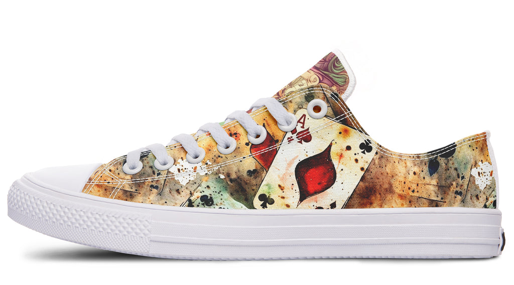 All Mad Here Low Tops - Offbeat Sweetie