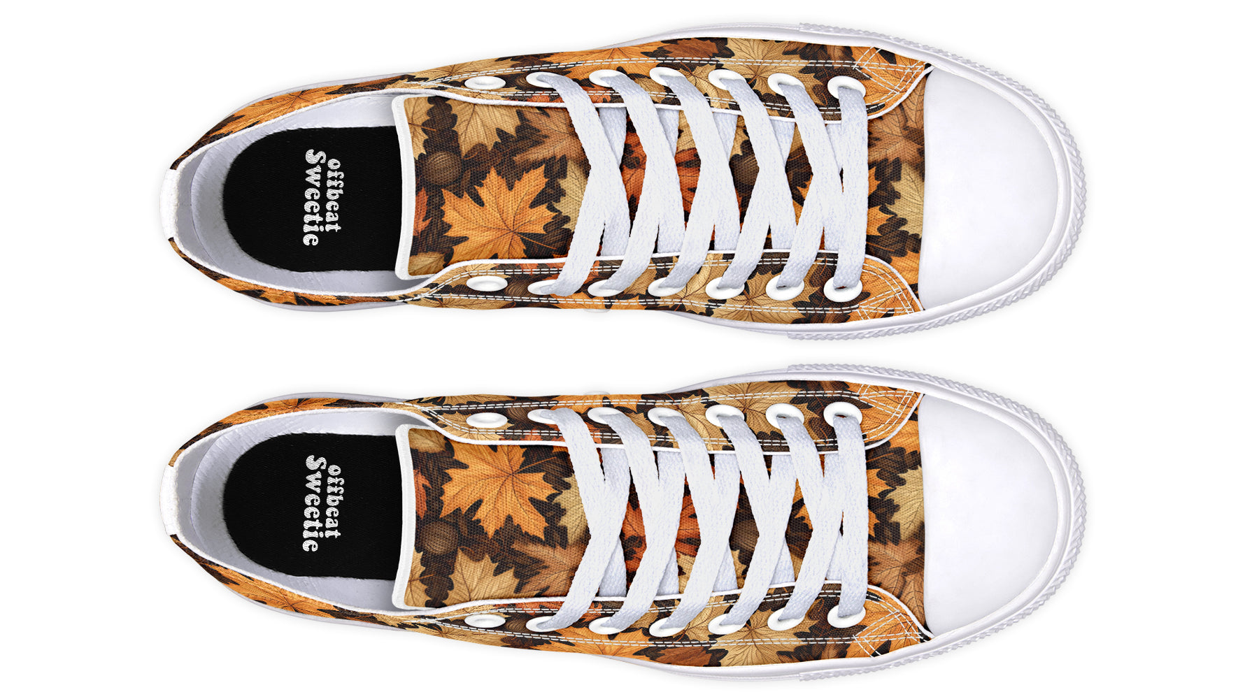 Autumn Leaves Low Tops (Wide)