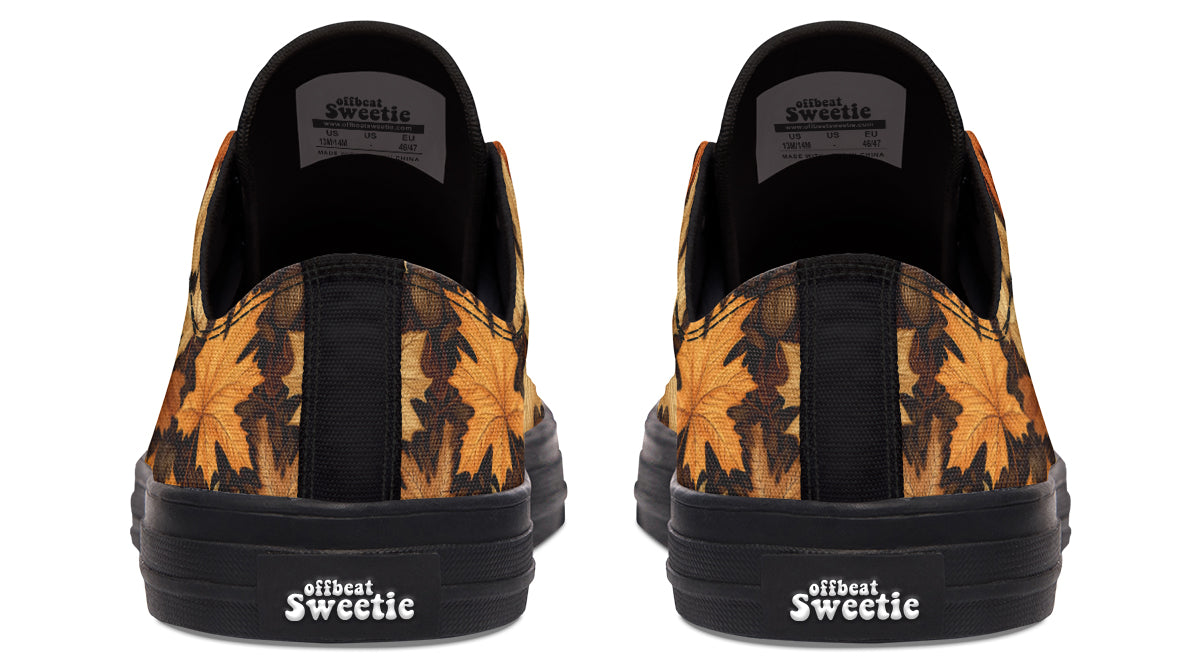 Autumn Leaves Low Tops - Offbeat Sweetie