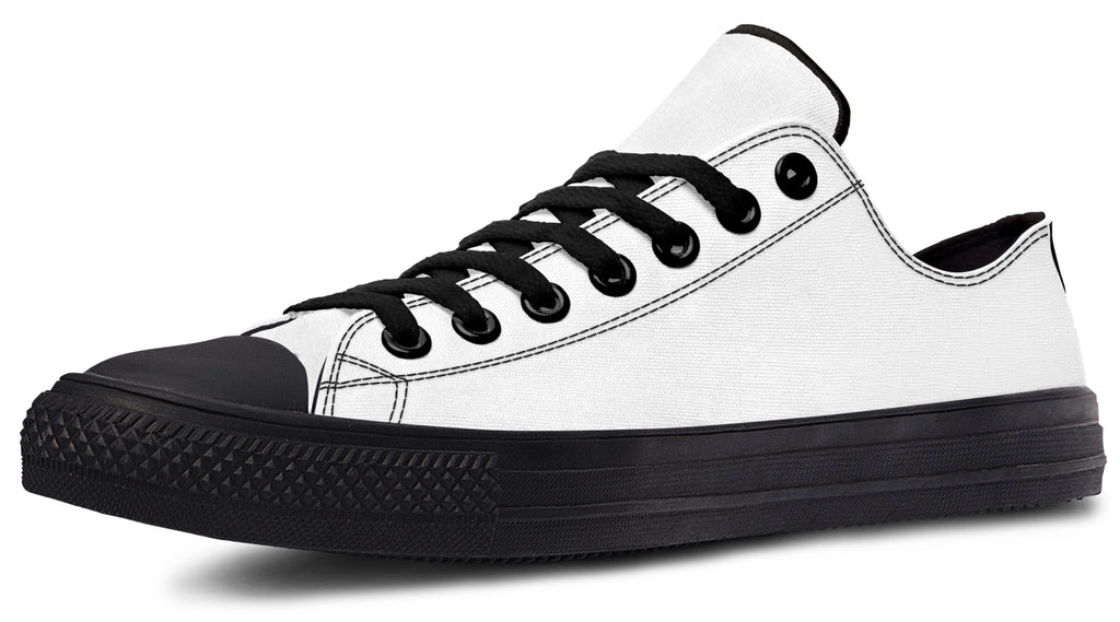 Black and White Mismatch Low Tops