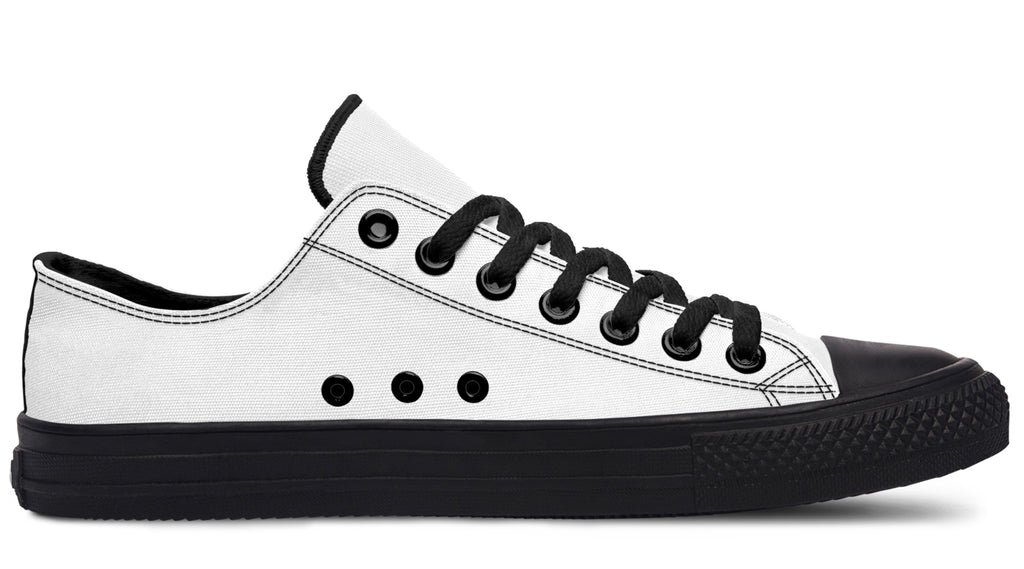 Black and White Mismatch Low Tops
