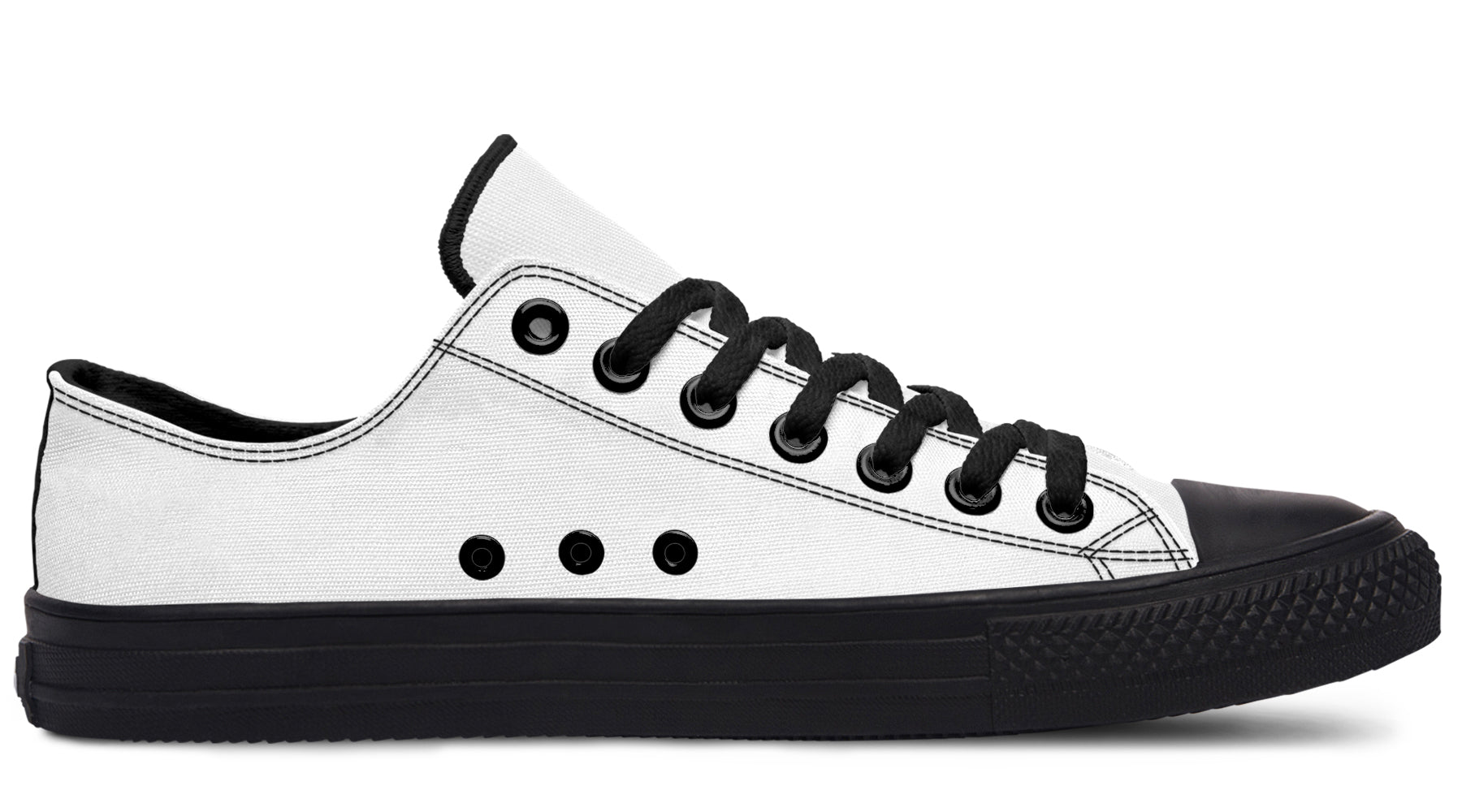 Black and White Mismatch Low Tops