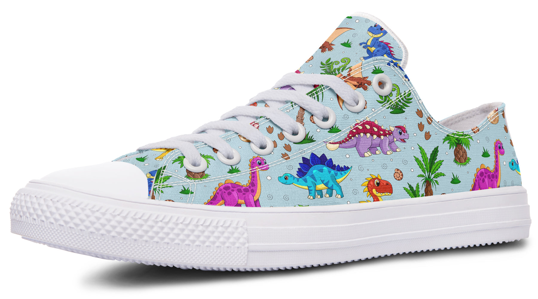 Blue Baby Dinos Low Tops - Offbeat Sweetie