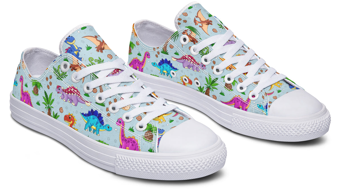 Blue Baby Dinos Low Tops - Offbeat Sweetie
