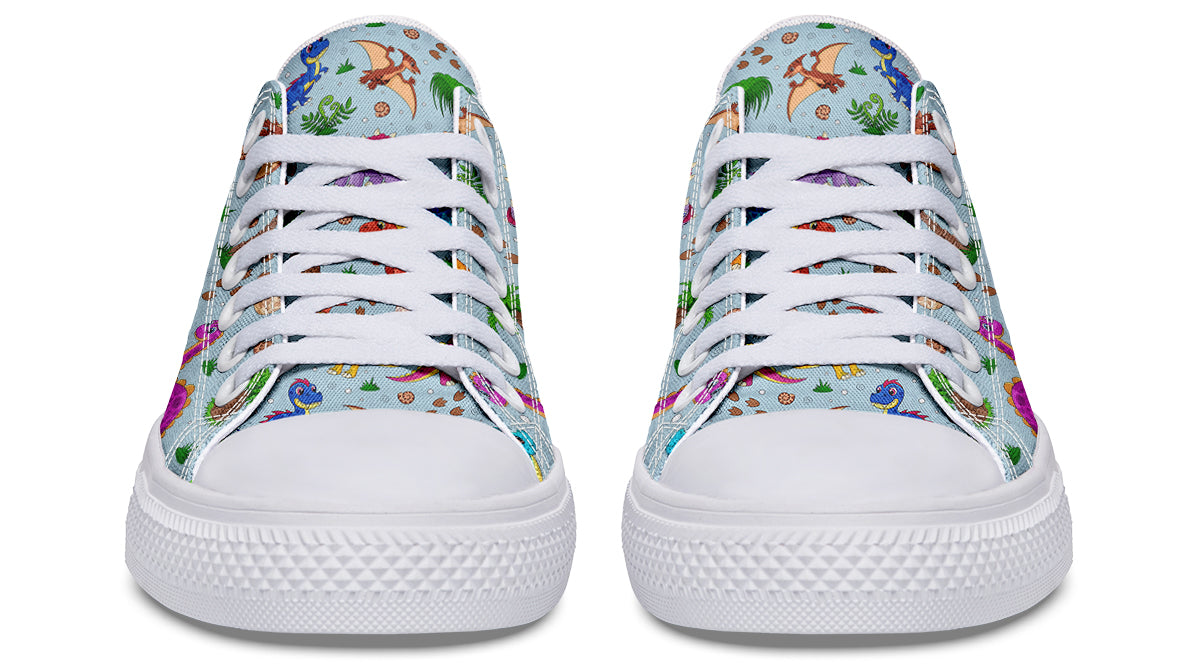 Blue Baby Dinos Low Tops - Offbeat Sweetie