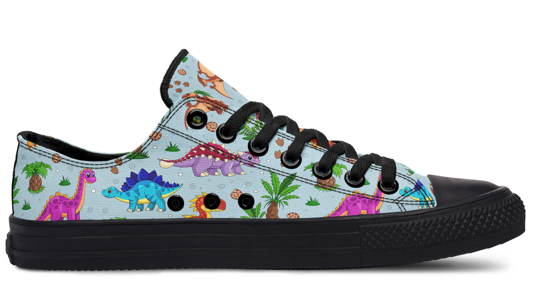 Blue Baby Dinos Low Tops - Offbeat Sweetie