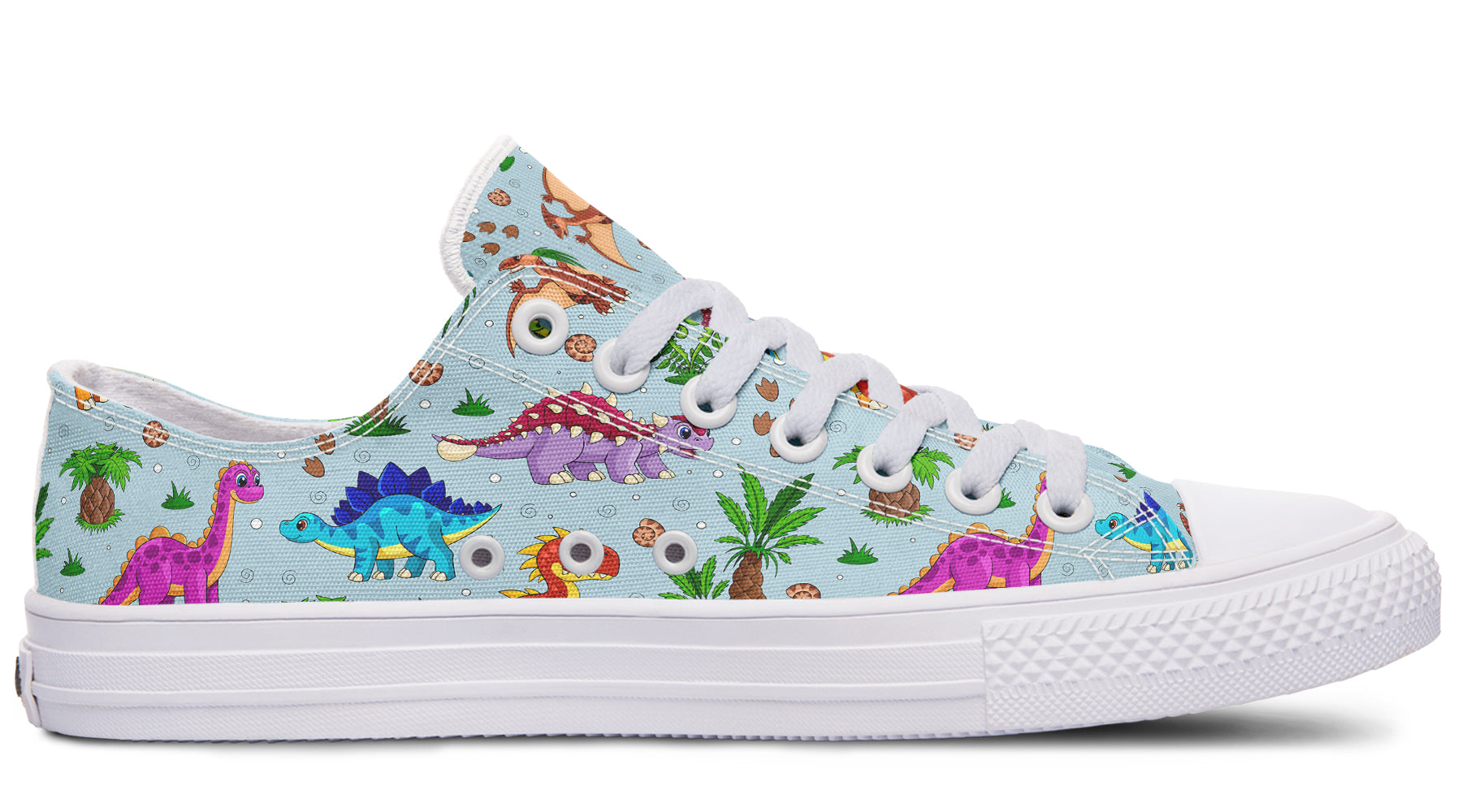 Blue Baby Dinos Low Tops - Offbeat Sweetie