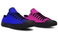 Blue and Pink Mismatched Low Tops (Wide)