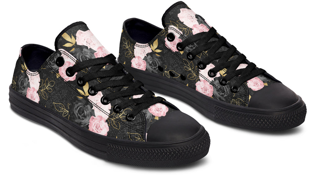 Blush Roses Low Tops - Offbeat Sweetie