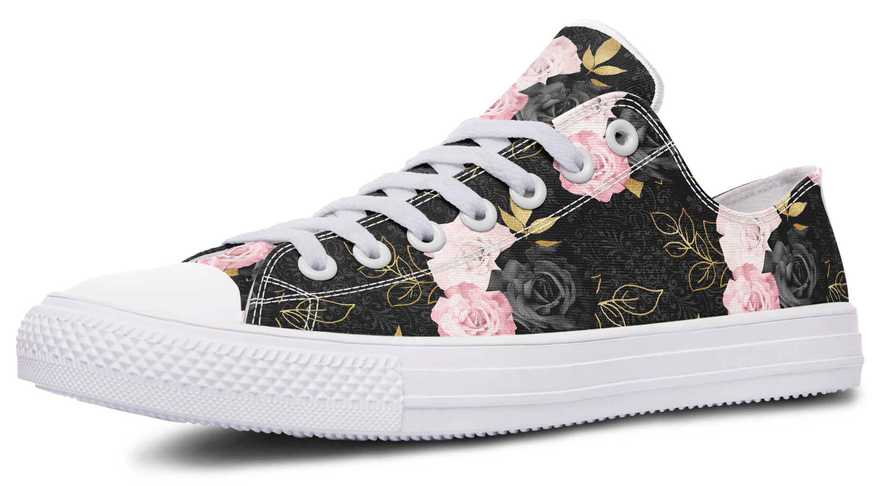 Blush Roses Low Tops - Offbeat Sweetie