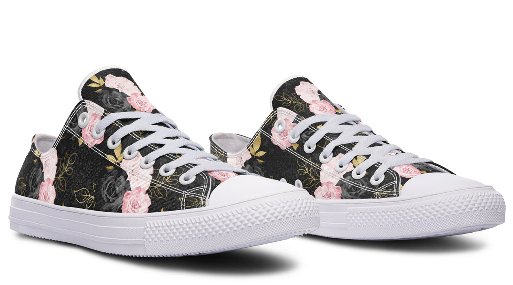 Blush Roses Low Tops - Offbeat Sweetie