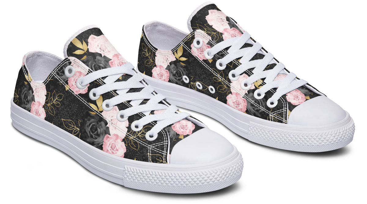 Blush Roses Low Tops - Offbeat Sweetie