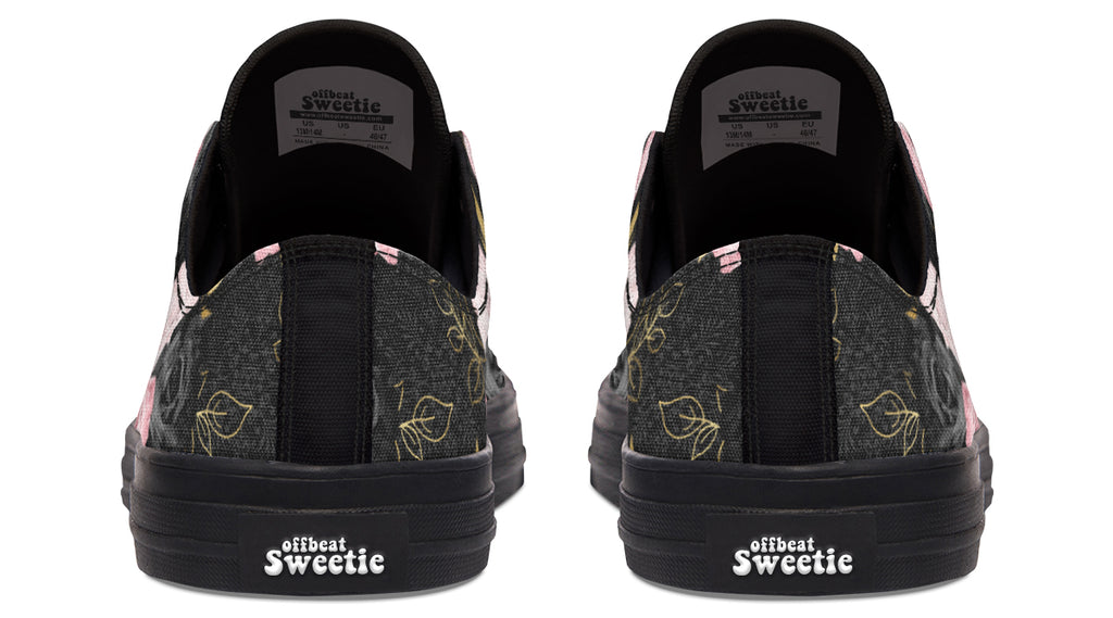 Blush Roses Low Tops - Offbeat Sweetie