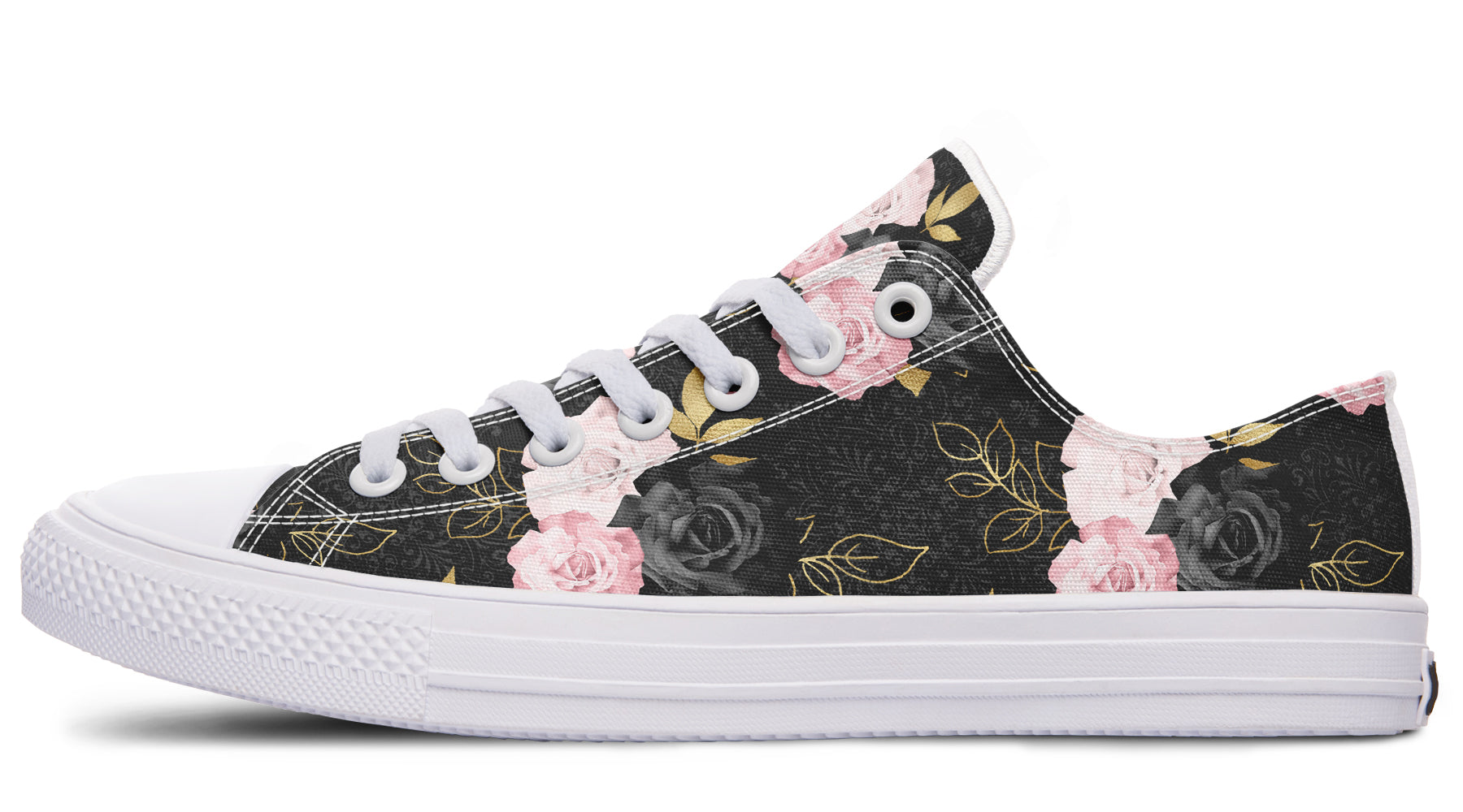 Blush Roses Low Tops - Offbeat Sweetie