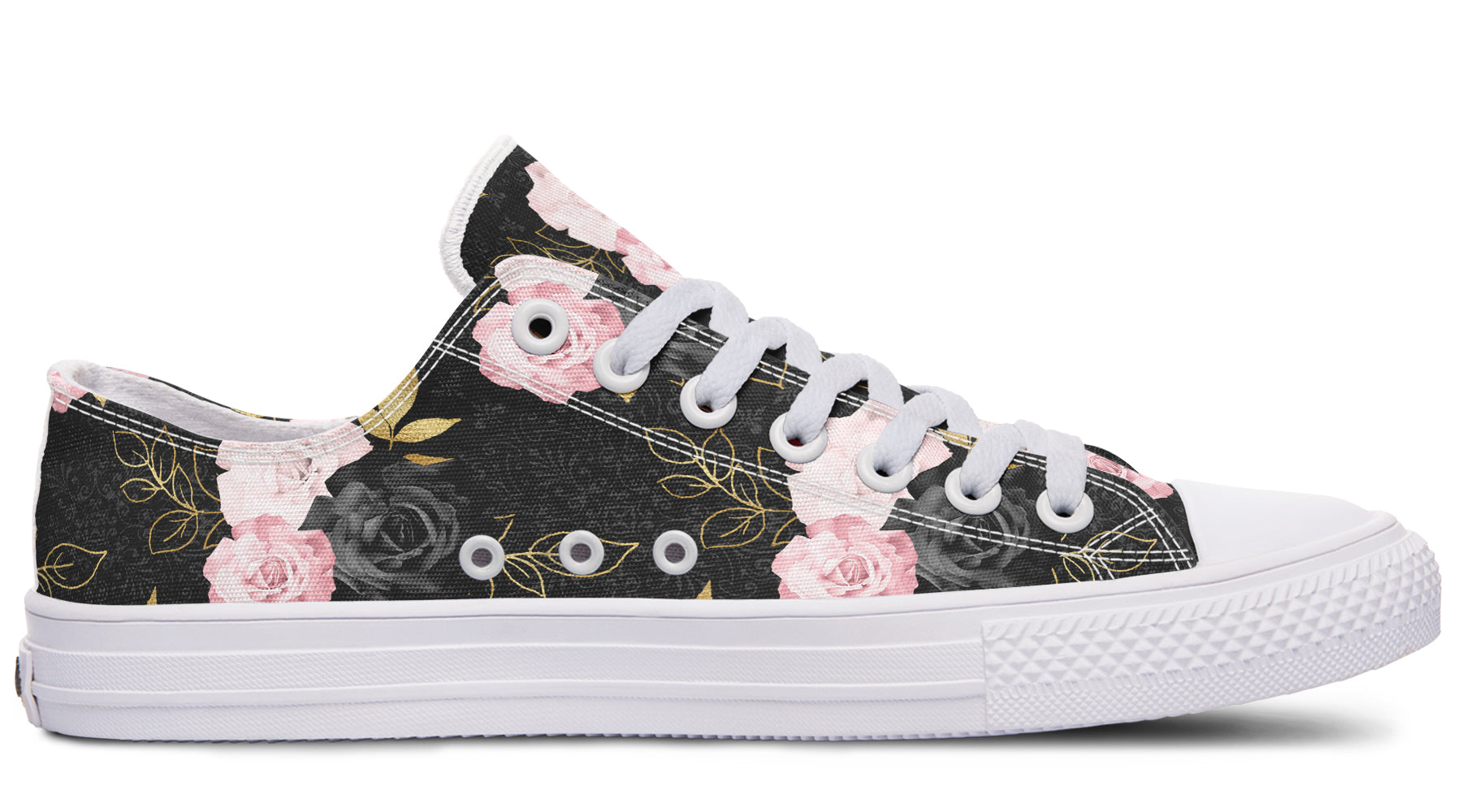 Blush Roses Low Tops - Offbeat Sweetie