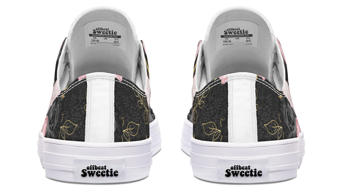 Blush Roses Low Tops - Offbeat Sweetie